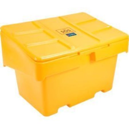 TECHSTAR PLASTICS Global Industrial„¢ Lockable Outdoor Storage Container, 48"Lx33"Wx34"H, 18.5 Cu. Ft., Yellow SOS 18.5-YELLOW